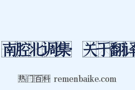 南腔北调集·关于翻译是什么意思的图片